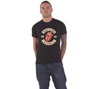 The Rolling Stones T Shirt Sixty Biker Tongue Logo Nouveau Officiel Unisex Noir Size M