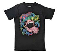 The Rolling Stones T Shirt Some Girls Neon Diamante Tongue Officiel Unisex Noir Size XL