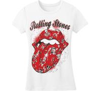The Rolling Stones - T-shirt "Tattoo" pour femme RO4575 (XL) (Blanc)