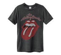 The Rolling Stones T Shirt Vintage Tongue Officiel Amplified Vintage Charcoal Size S
