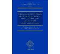The Rome II Regulation by Dickinson Andrew Consultant Clifford Chance LLP and Solicitor Advocate Higher Courts Civil Paperback Book Dickinson, Andrew (Auteur)
