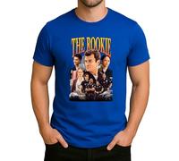 The Rookie Police Series Design - T-shirt pour homme Motif Cop Drama TV Show avec voitures de patrouille & officiers, bleu, XL