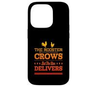 The Rooster Crows But The Hen Delivers - Élevage de Poulet Amusant Coque pour iPhone 14 Pro
