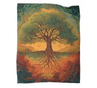 The Roots of The Arbre de Vie Go Deep Into The Earth Couverture Douce Et Légère,literie,adaptée Aux Pique-niques,aux Voyages,à La Décoration De La Maison,40x50inch(100x130cm)