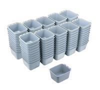 The ROP Shop | Lot de 100 gobelets gris cage pour poulets, chiens, faisans, lapins et eau
