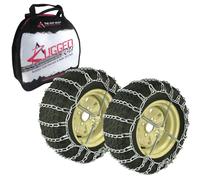 The ROP Shop Lot de 2 chaînes et tendeurs de pneus 18 x 6,5 x 8 pour souffleuse à neige, tracteurs de pelouse et de jardin, tondeuses et motocyclistes, UTV, VTT, 4 roues, véhicules utilitaires