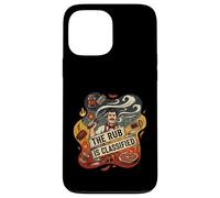 The Rub is Classified Funny BBQ Grilling Pitmaster Smoking Coque pour iPhone 13 Pro Max