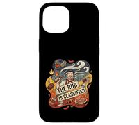 The Rub is Classified Funny BBQ Grilling Pitmaster Smoking Coque pour iPhone 15