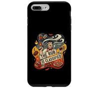 The Rub is Classified Funny BBQ Grilling Pitmaster Smoking Coque pour iPhone 7 Plus/8 Plus