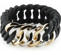 The Rubz 100178 Ladies Bracelet Circle Medium Stainless Steel Bicolor Gold Black 18