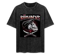 The Rumjacks World Tour 2021 Men's Unisex Black Cotton Print Tee T-Shirt Black XL