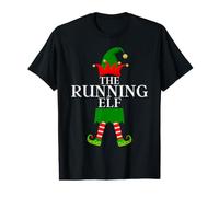 The Running Elf - Funny Matching Family Group Christmas T-Shirt Graphique avec Valeur