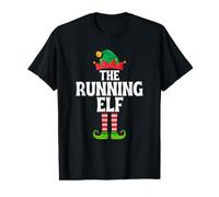 The Running Elf - Funny Matching Family Group Christmas T-Shirt Graphique avec Valeur