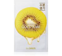 The Saem Natural Mask Sheet Gold Kiwi Masque Tissu Illuminateur Et Hydratant 21 Ml
