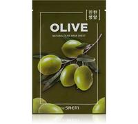 The Saem Natural Mask Sheet Olive Masque Tissu Brillance Et Vitalité 21 Ml