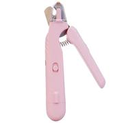 The Safetrim By Pupnourish, Led Pet Nail Clipper, Claw Scissors For Dogs, 2 In 1 Design Precision Trimming And Grinding, Low Noise, Avoid Injuries For Small Medium Large Dogs Cats (Rosa)