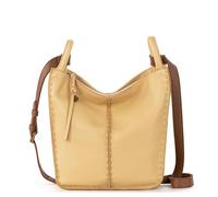 The Sak Los Feliz Crossbody Bag in Leather, Large, Lined Purse with Single Adjustable Shoulder Strap, Buttercup