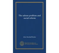 The saloon problem and social reform