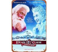 The Santa Clause 3 : The Escape Clause Plaque en métal 20,3 x 30,5 cm Décoration murale rétro vintage