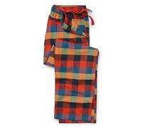THE SAVILE ROW COMPANY LONDON Pantalon de pyjama doux 100 % coton brossé pour homme, Carreaux de fenêtre multicolores, S