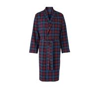 THE SAVILE ROW COMPANY LONDON Peignoir léger en coton brossé doux pour homme, Carreaux de fenêtre bleu bordeaux, S
