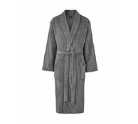THE SAVILE ROW COMPANY LONDON Robe de chambre en polaire super douce pour hommes, Gris/Uni, Grand