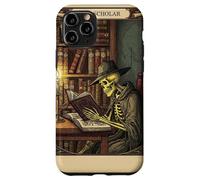 The Scholar Tarot Card Squelette Lecture Book Rat de bibliothèque Coque pour iPhone 11 Pro