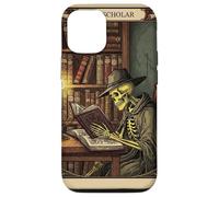 The Scholar Tarot Card Squelette Lecture Book Rat de bibliothèque Coque pour iPhone 12/12 Pro