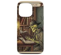 The Scholar Tarot Card Squelette Lecture Book Rat de bibliothèque Coque pour iPhone 13 Pro