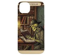 The Scholar Tarot Card Squelette Lecture Book Rat de bibliothèque Coque pour iPhone 14 Plus