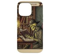 The Scholar Tarot Card Squelette Lecture Book Rat de bibliothèque Coque pour iPhone 14 Pro Max