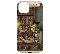 The Scholar Tarot Card Squelette Lecture Book Rat de bibliothèque Coque pour iPhone 15 Plus