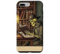 The Scholar Tarot Card Squelette Lecture Book Rat de bibliothèque Coque pour iPhone 7 Plus/8 Plus
