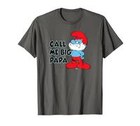 The Schtroumpfs Call Me Big Papa T-Shirt, Homme, Asphalte, 5XL