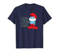 The Schtroumpfs Call Me Big Papa T-Shirt, Homme, Bleu Marine, 3XL