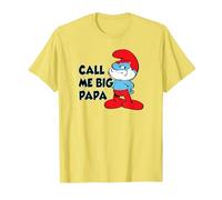The Schtroumpfs Call Me Big Papa T-Shirt, Homme, Citron, M