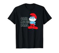 The Schtroumpfs Call Me Big Papa T-Shirt, Homme, Noir, M