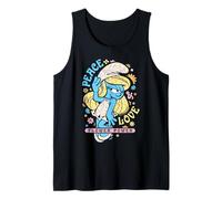 The Schtroumpfs Movie Summer Smurfette Peace & Love Flower Power Débardeur