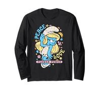 The Schtroumpfs Movie Summer Smurfette Peace & Love Flower Power Manche Longue