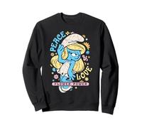 The Schtroumpfs Movie Summer Smurfette Peace & Love Flower Power Sweatshirt