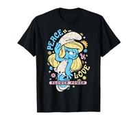 The Schtroumpfs Movie Summer Smurfette Peace & Love Flower Power T-Shirt