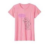 The Schtroumpfs Schtroumpfette I Can Be Grouchy Too T-Shirt, Femme, Rose, XXL