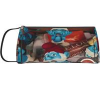 The Schtroumpfs Trousse À Crayons De Couleur De Grande Capacité Avec Fermeture Éclair Pour Crayons De Couleur Aquarelle, Stylos Gel Et Marqueurs Pour Artiste