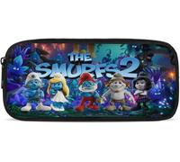 The Schtroumpfs Trousse À Crayons De Couleur De Grande Capacité Avec Fermeture Éclair Pour Crayons De Couleur Aquarelle, Stylos Gel Et Marqueurs Pour Artiste