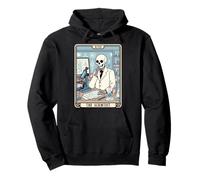 The Scientist Science Chimist Tarot Card Squelette Scientist Sweat à Capuche