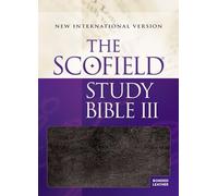 The Scofield Study Bible – Nouvelle Version Internationale – cuir reconstitué noir