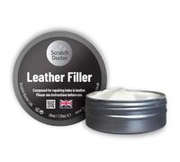 The Scratch Doctor Pâte réparatrice pour cuir - répare les déchirures, brûlures et trous, blanc