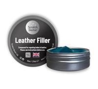 The Scratch Doctor Pâte réparatrice pour cuir - répare les déchirures, brûlures et trous, bleu foncé