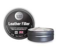 The Scratch Doctor Pâte réparatrice pour cuir - répare les déchirures, brûlures et trous, gris