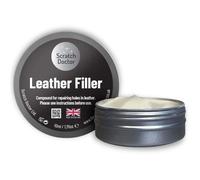 The Scratch Doctor Pâte réparatrice pour cuir - répare les déchirures, brûlures et trous, ivoire